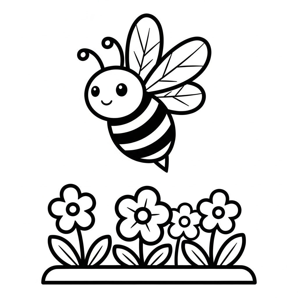 coloriage Jardin à imprimer pour enfant de 2 ans