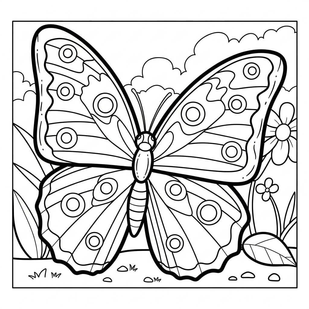 coloriage Jardin pour enfant