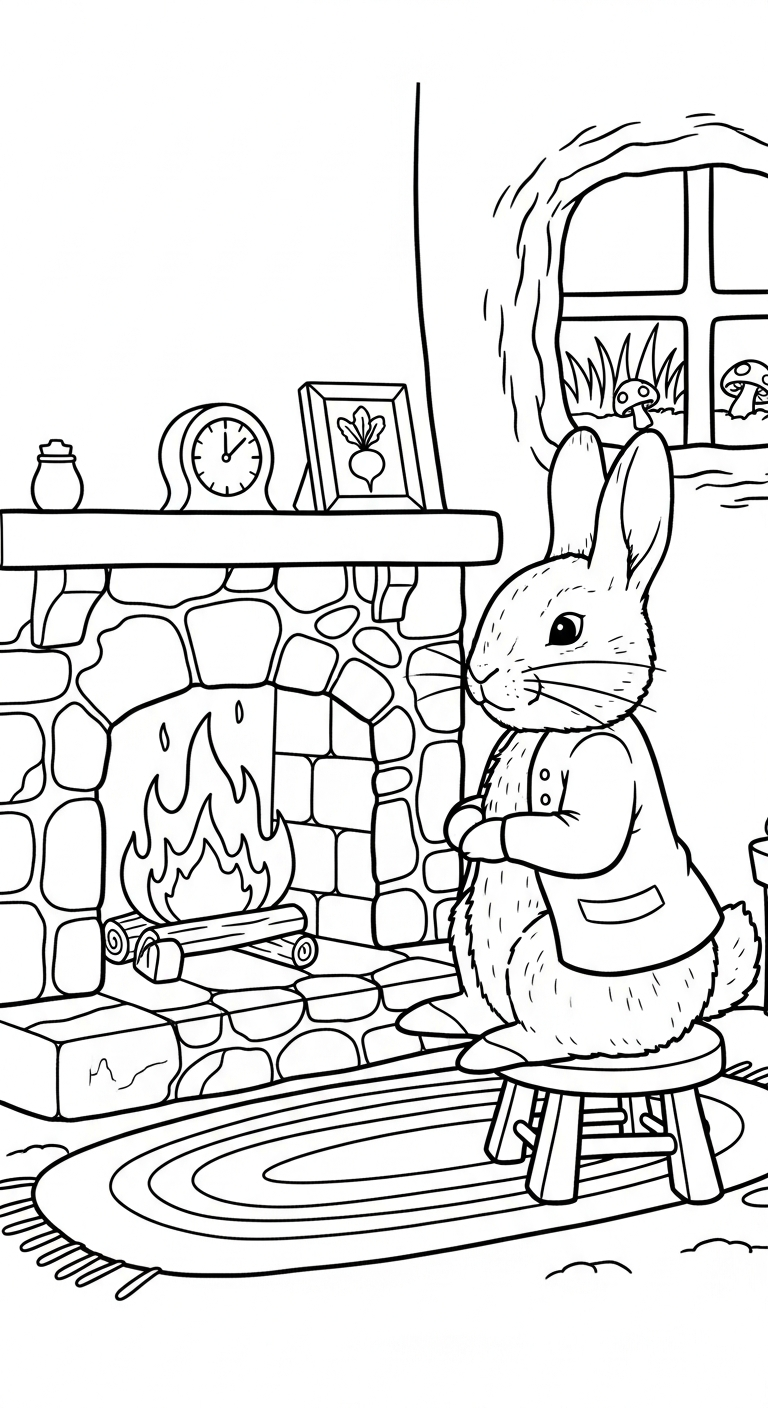 télécharger coloriage Peter Rabbit gratuit