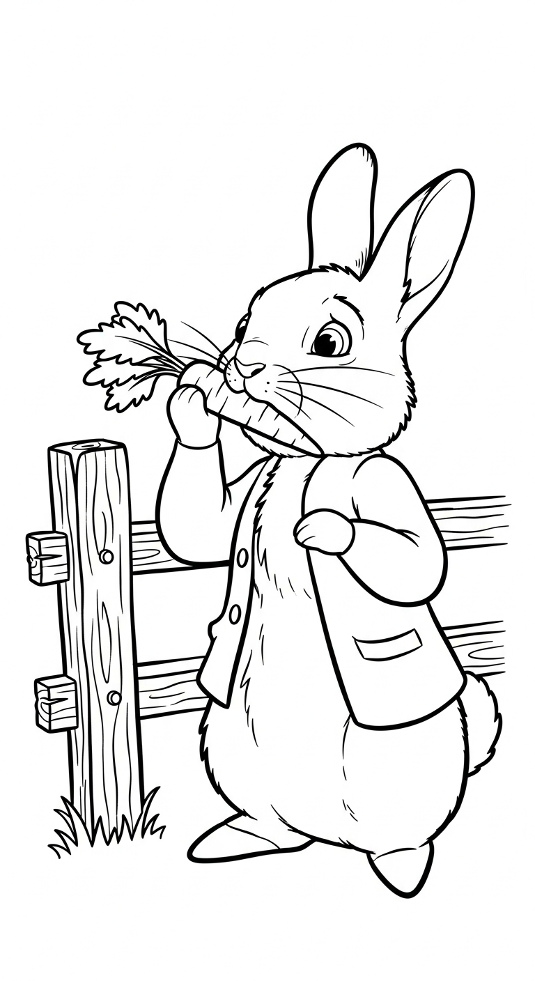imprimer coloriage Peter Rabbit gratuit