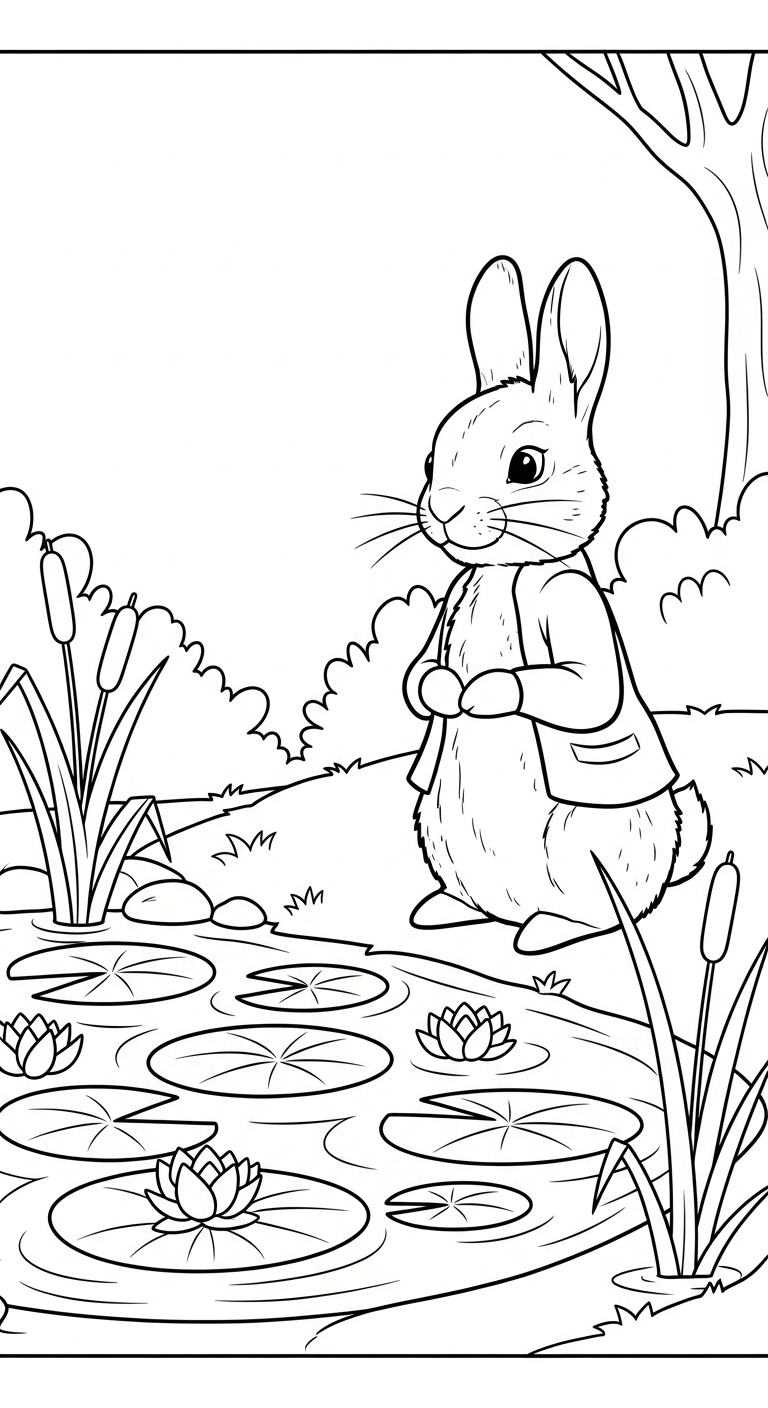 coloriage Peter Rabbit gratuit à imprimer 1