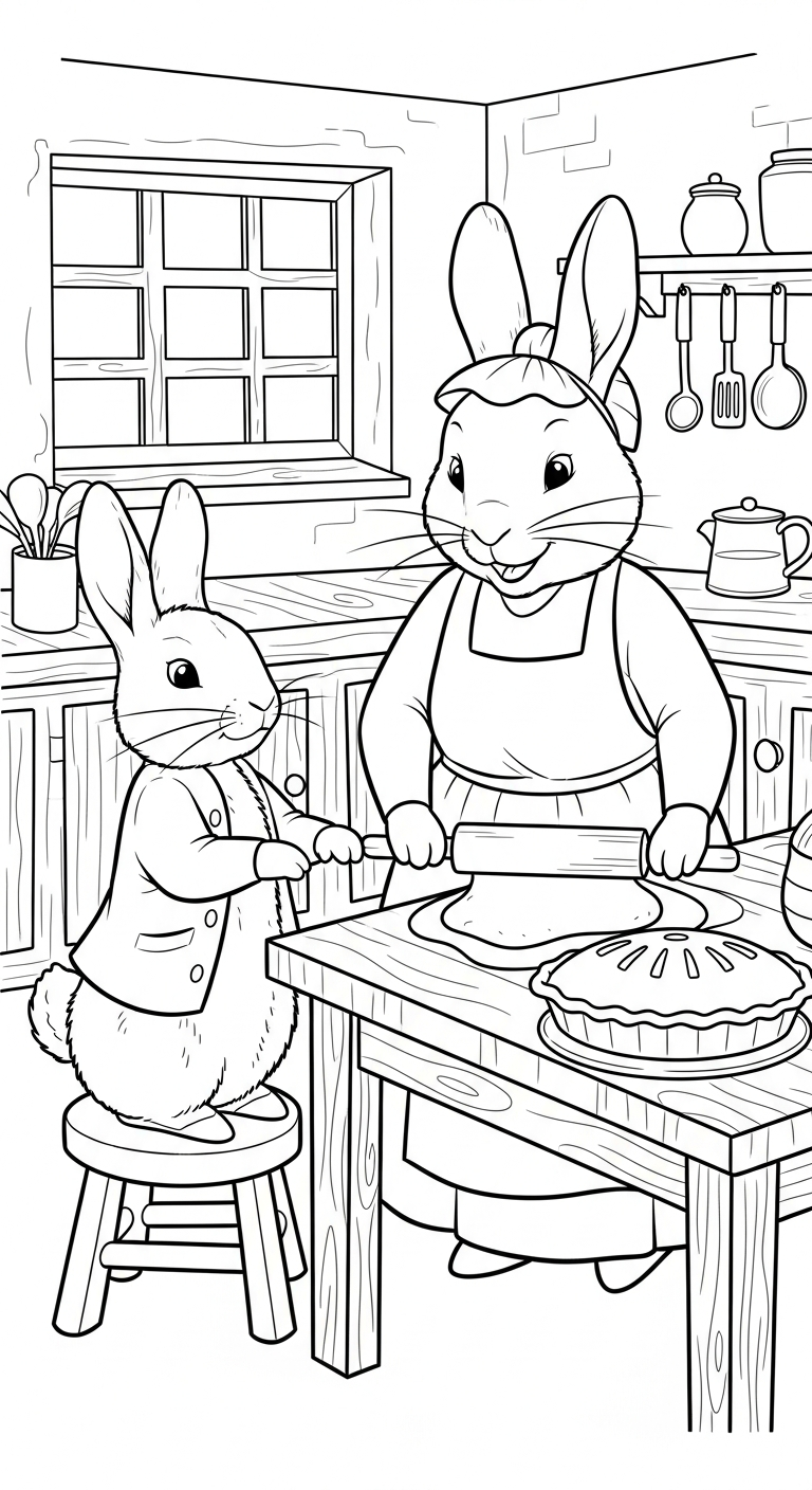 coloriage Peter Rabbit gratuit à imprimer