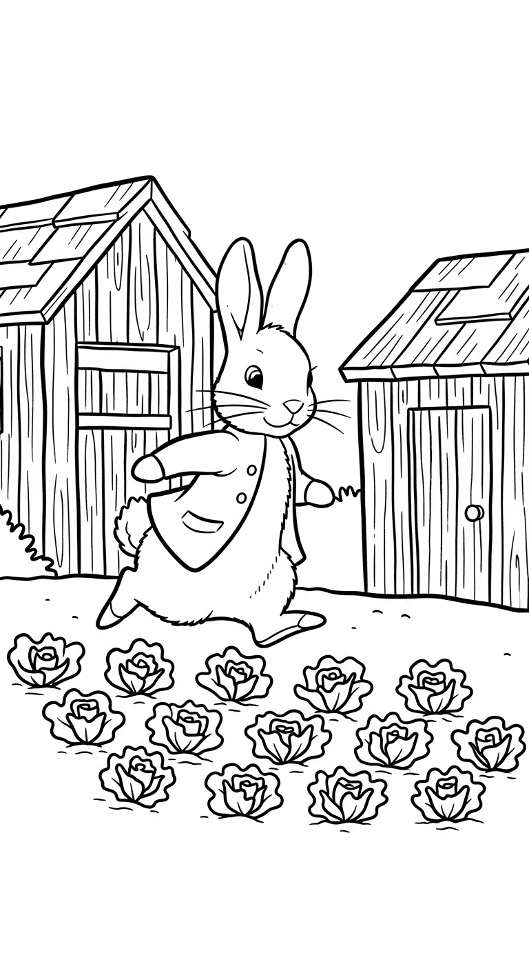 coloriage Peter Rabbit pour enfant a imprimer gratuit