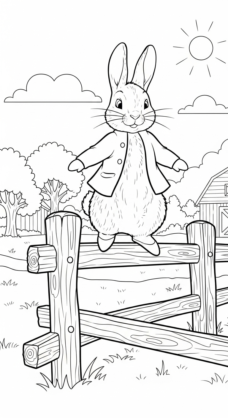 coloriage Peter Rabbit a telecharger