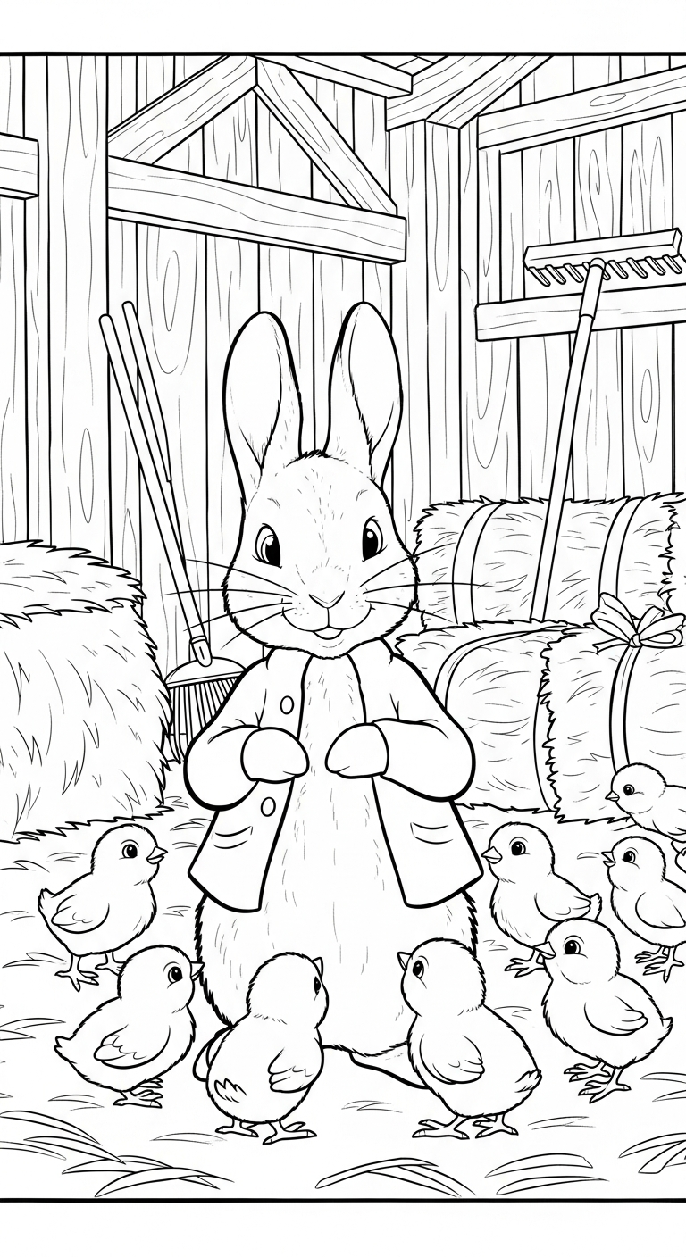 coloriage Peter Rabbit à imprimer gratuitement pdf