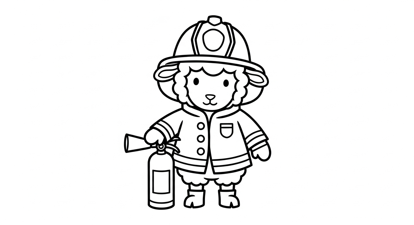 coloriage Pompier à imprimer pour enfant de 12 ans