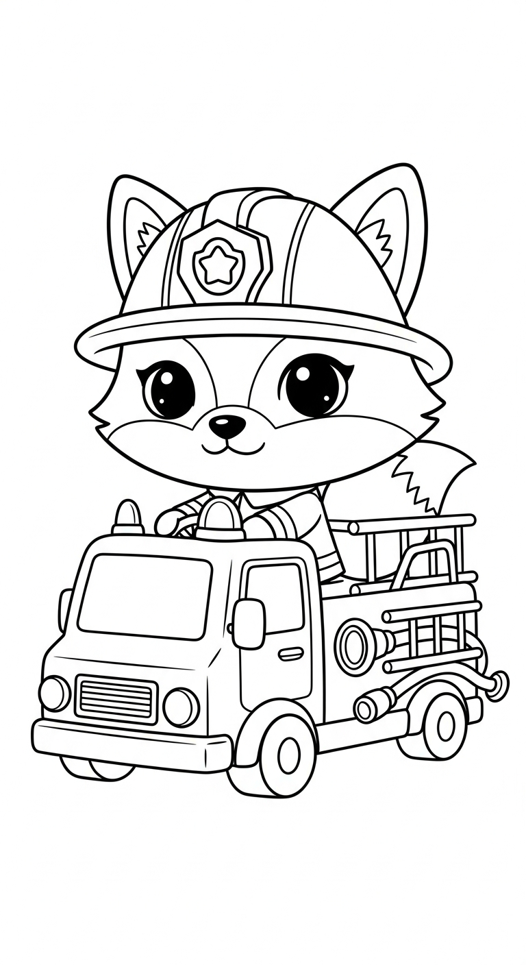 coloriage Pompier gratuit à imprimer