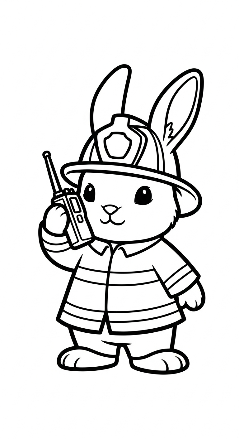 coloriage Pompier à imprimer pour enfant de 10 ans