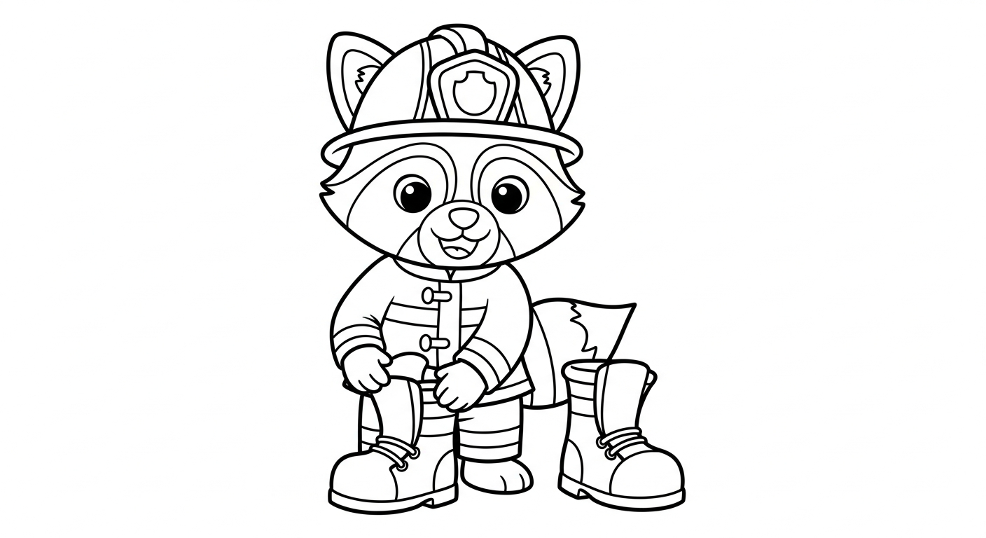 coloriage Pompier a imprimer gratuit