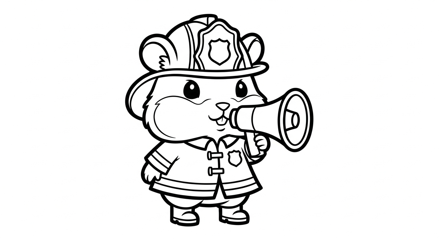 coloriage Pompier a colorier en ligne gratuitement