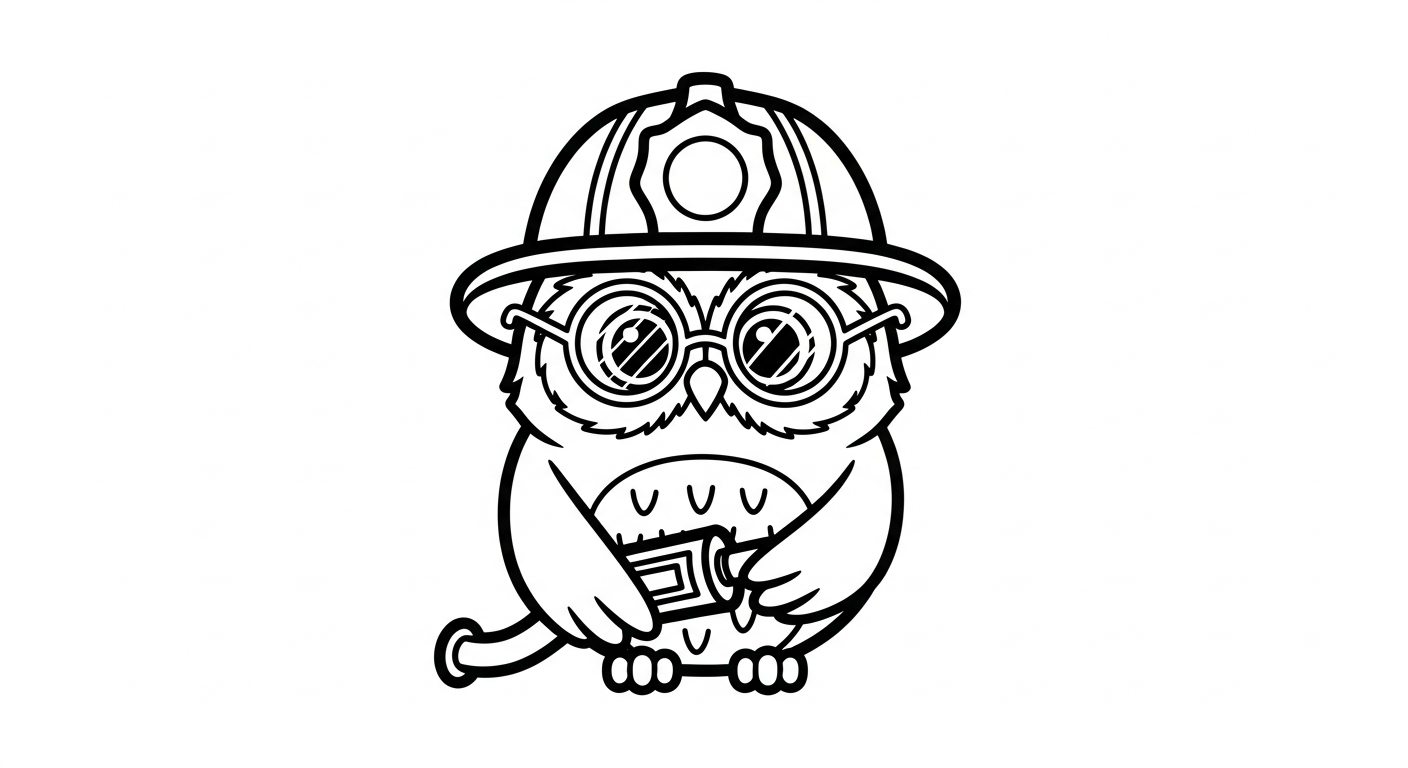 coloriage Pompier pour enfant de 2 ans