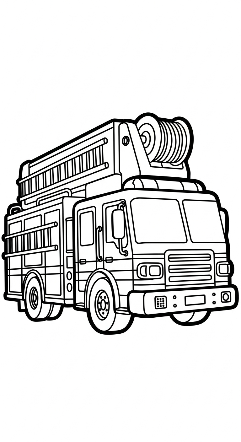 coloriage Pompier à imprimer a4