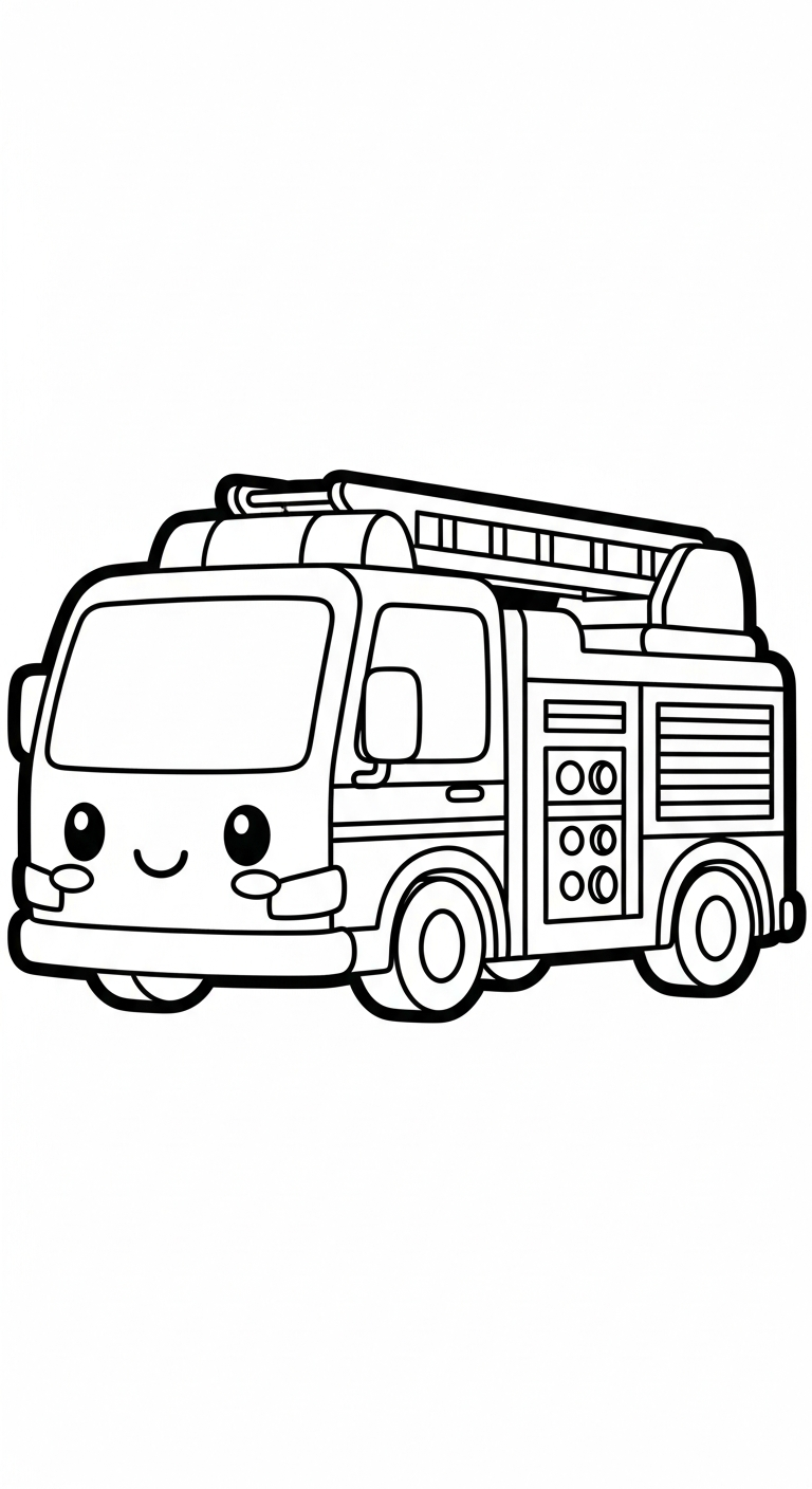 coloriage Pompier à imprimer pour enfant de 3 ans