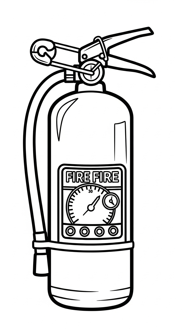 coloriage Pompier à imprimer pour enfant de 9 ans
