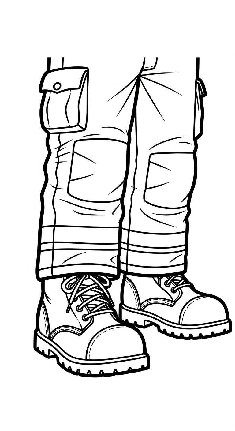 coloriage Pompier et découpage à imprimer