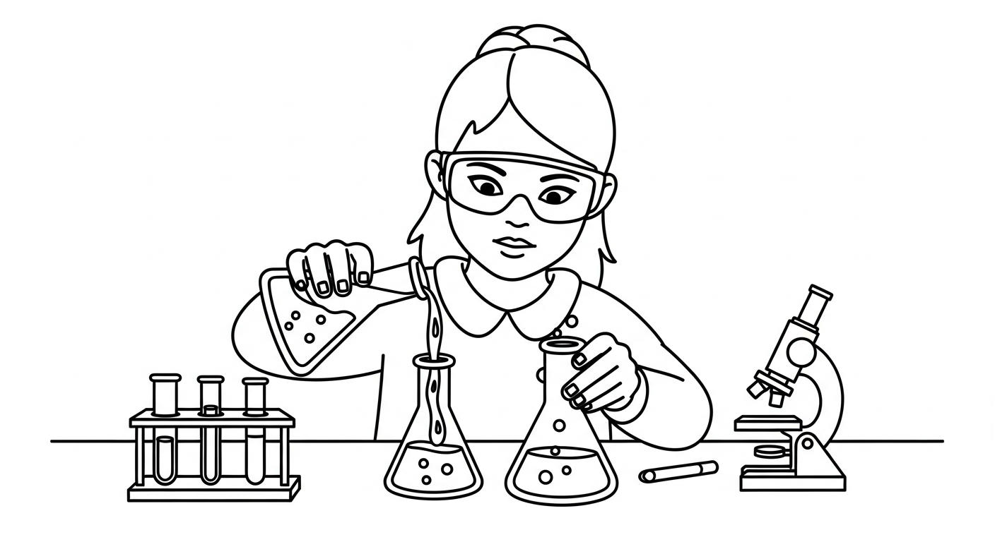 imprimer coloriage Science gratuit