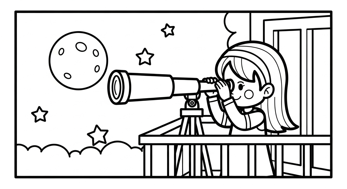 coloriage Science à imprimer pour enfant de 2 ans