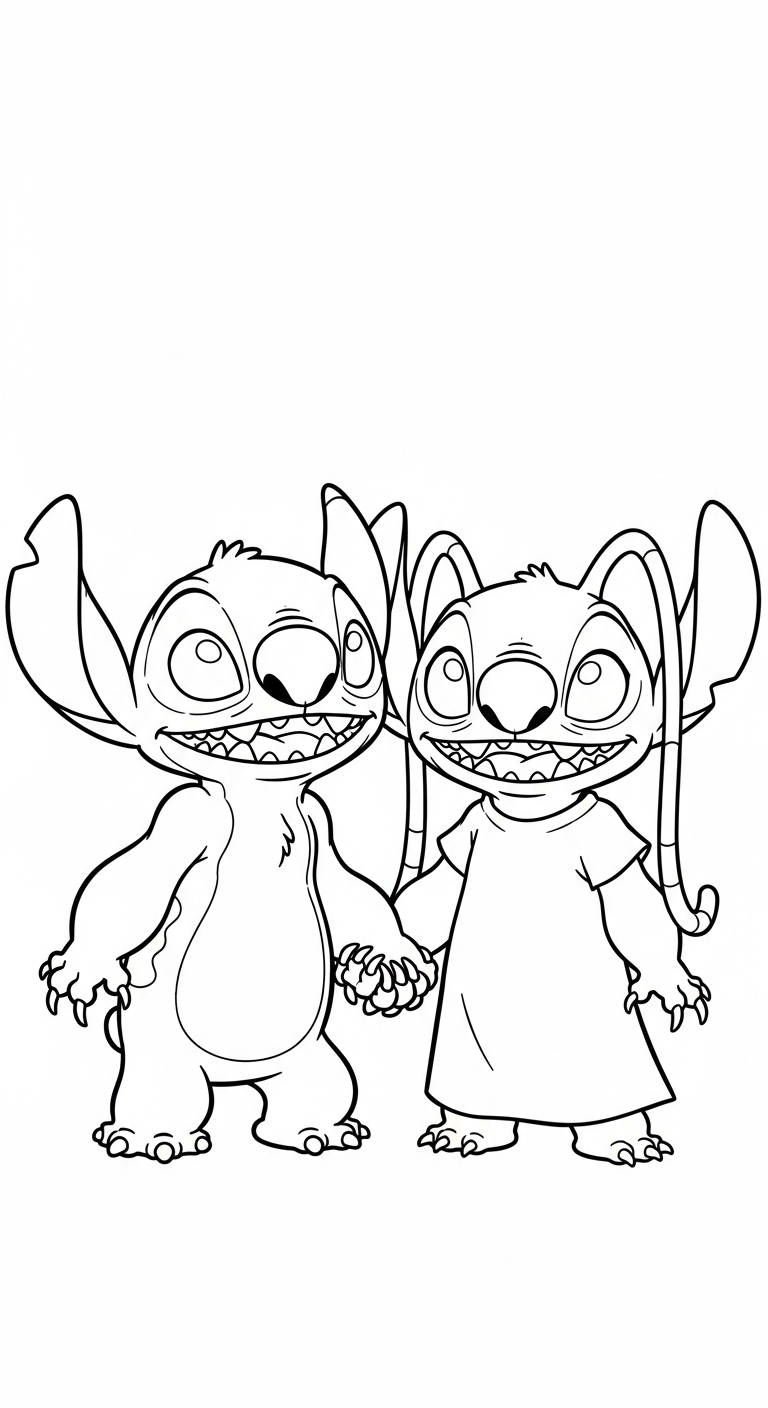 coloriage Stitch updated en ligne 1