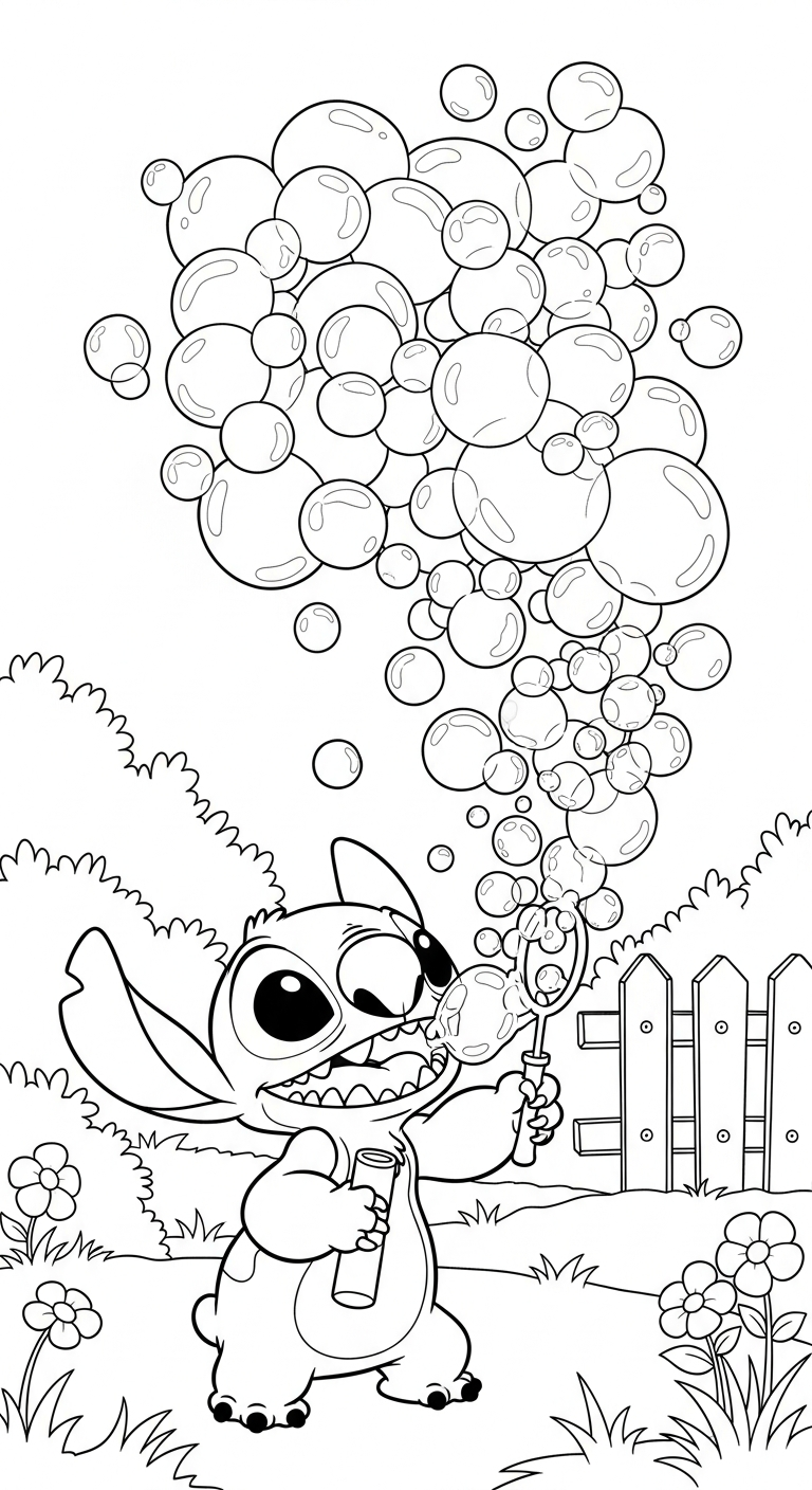 coloriage Stitch updated a dessiner en ligne