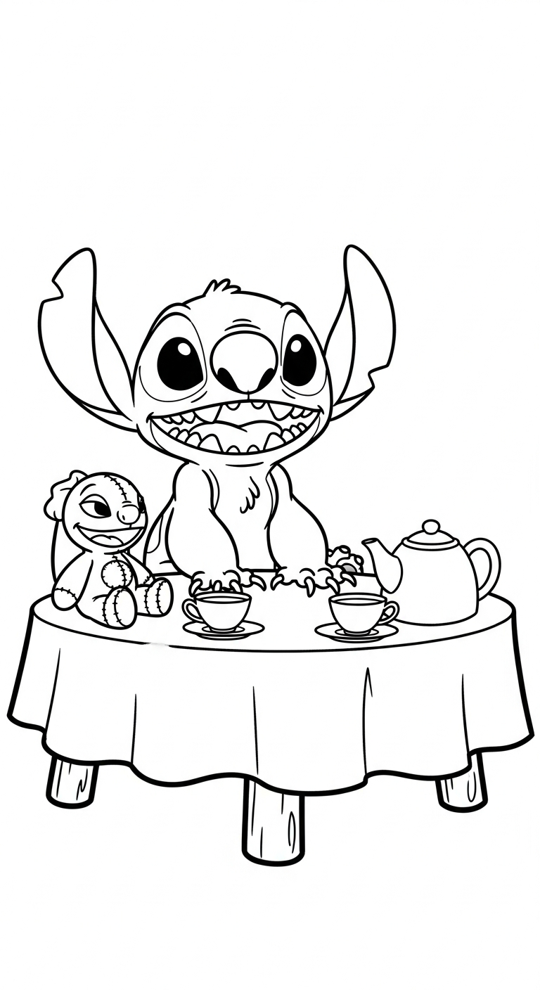 coloriage Stitch updated pour enfant de 7 ans 1