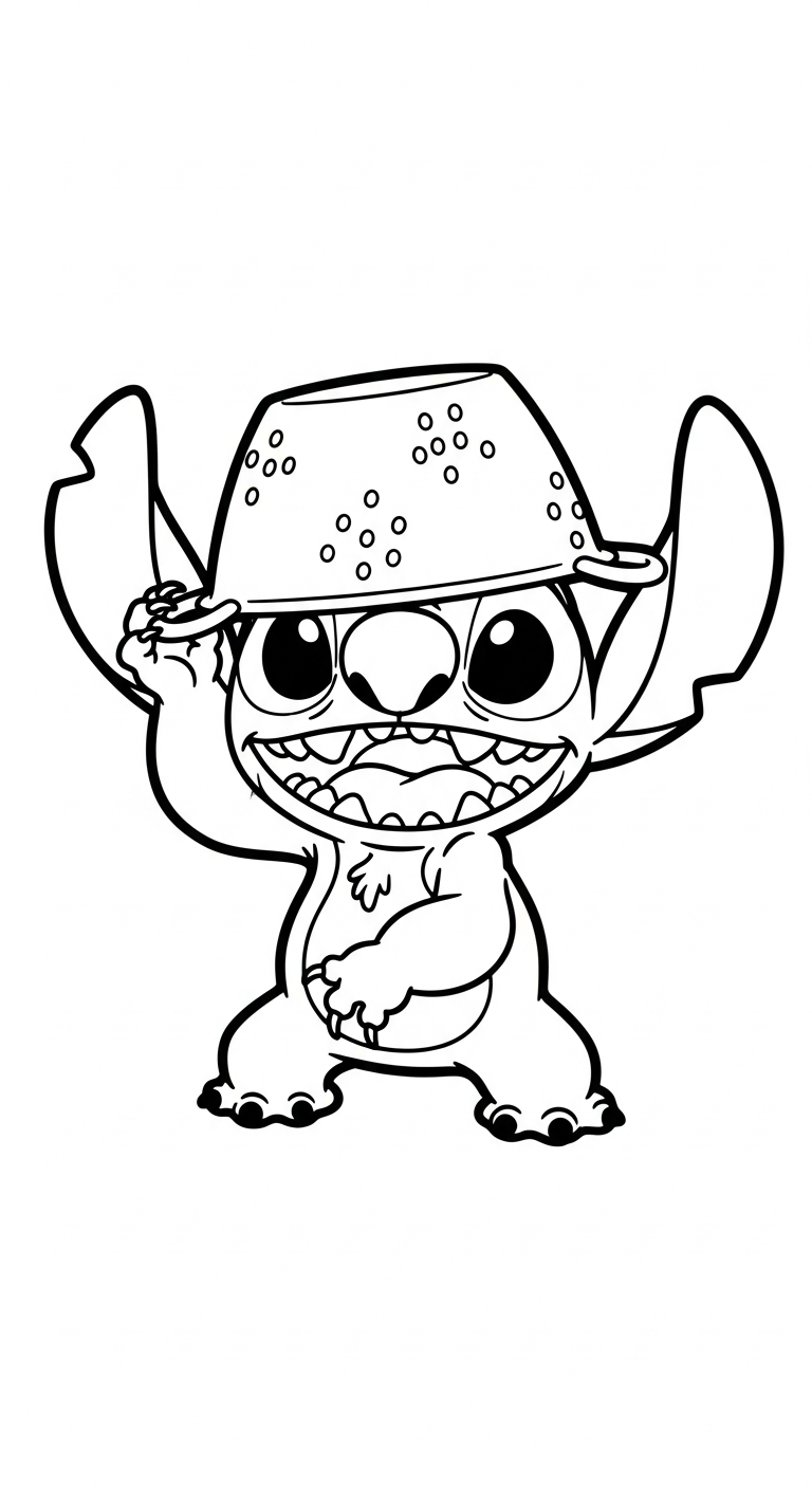 coloriage Stitch updated pour enfant