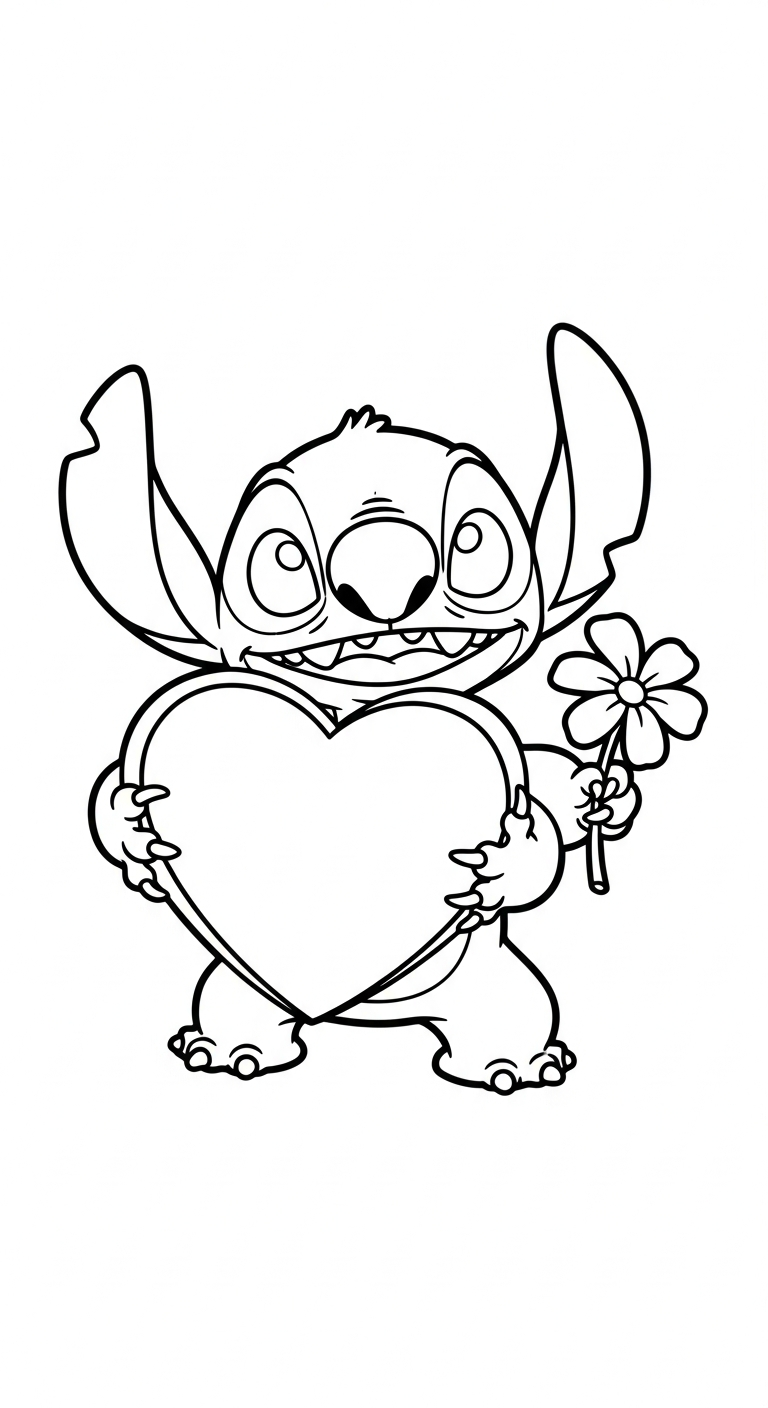coloriage Stitch updated educatif pour enfant 1