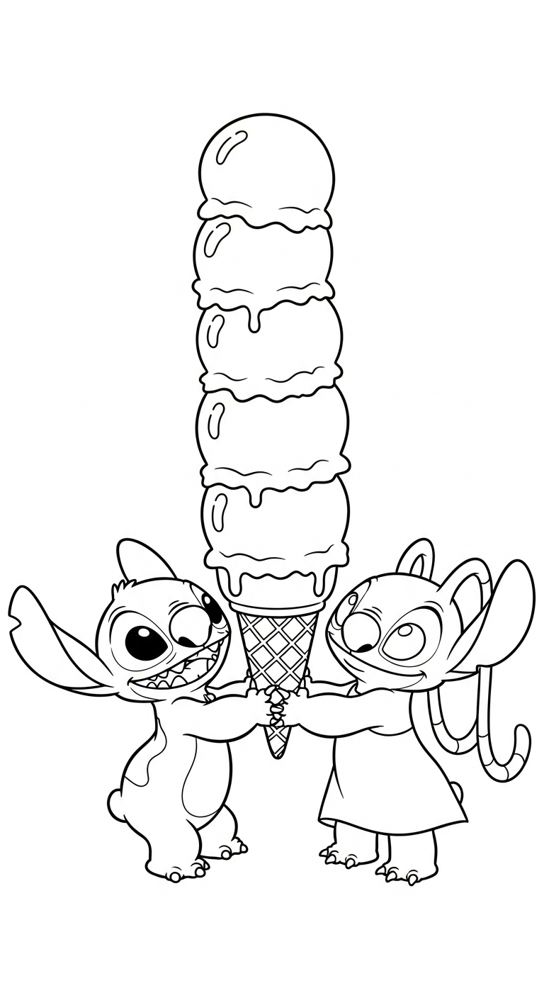 coloriage Stitch updated gratuit 1