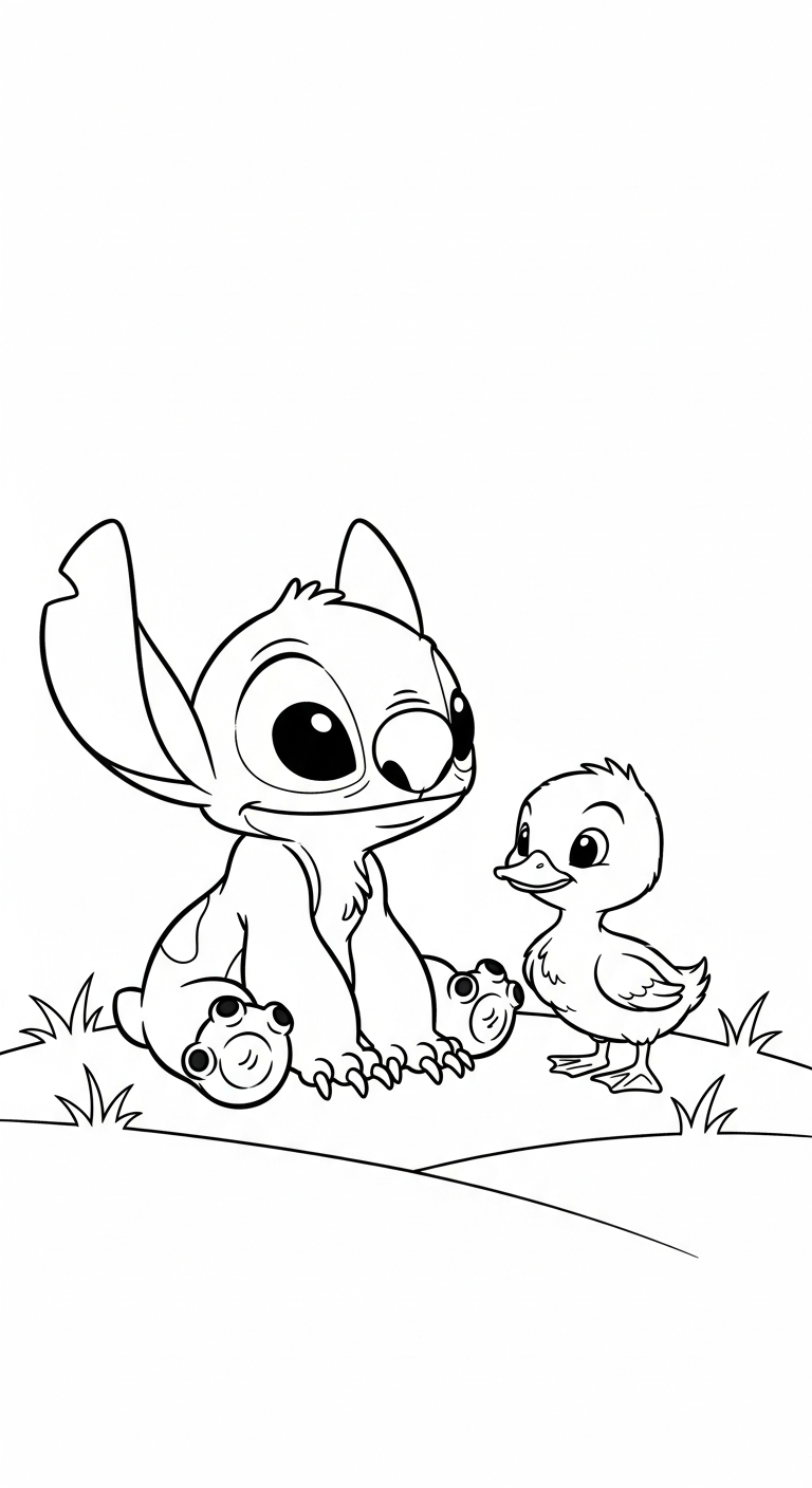 coloriage Stitch updated a imprimer gratuit