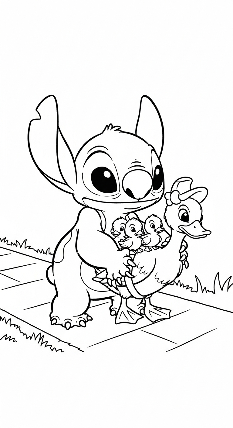 coloriage Stitch updated gratuit