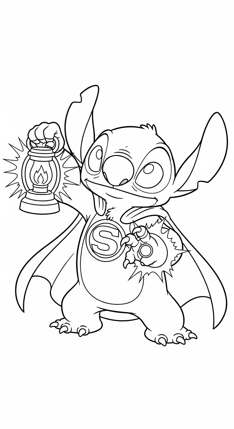 coloriage Stitch updated à imprimer pdf gratuit