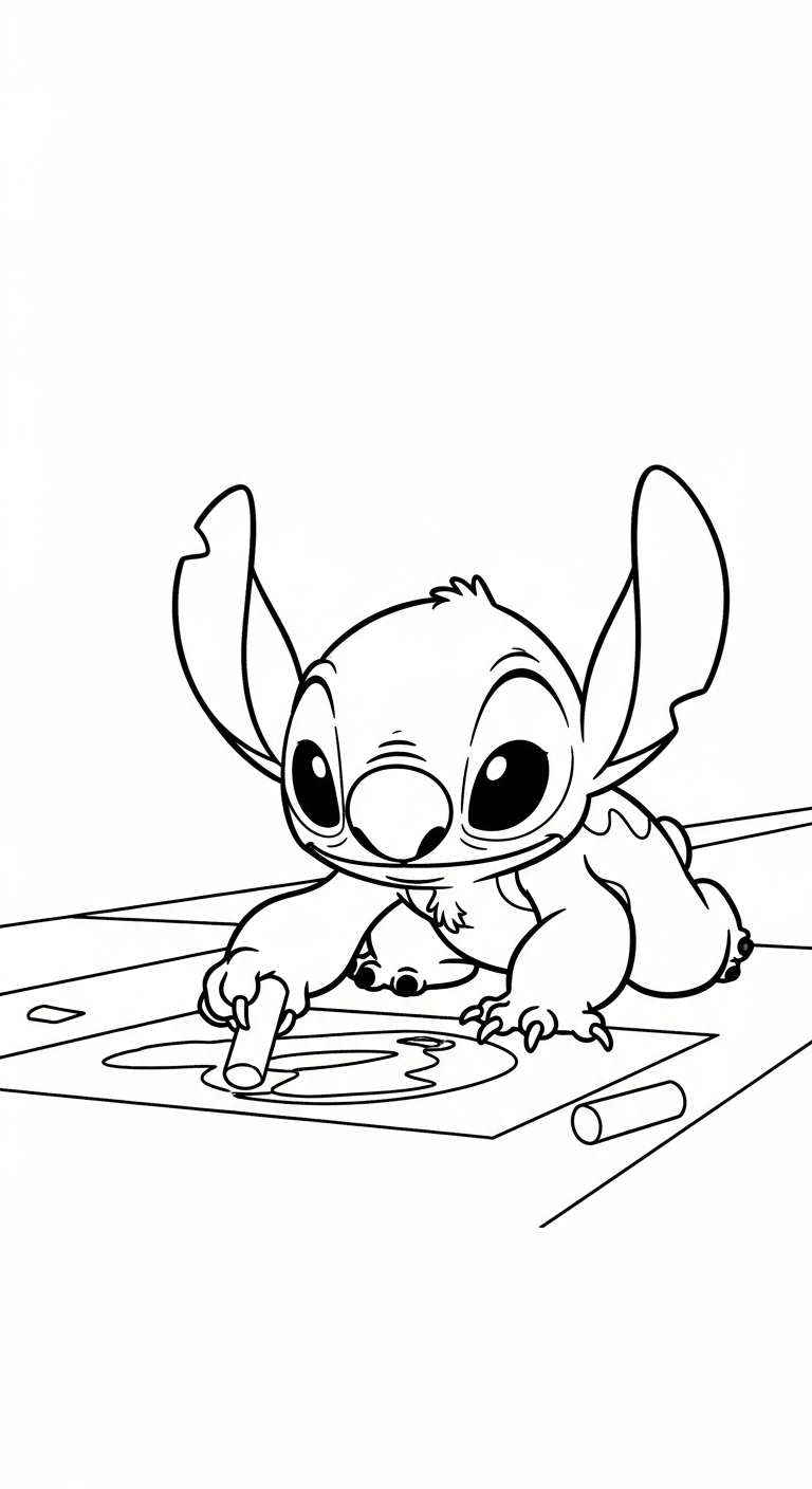 coloriage Stitch updated en ligne