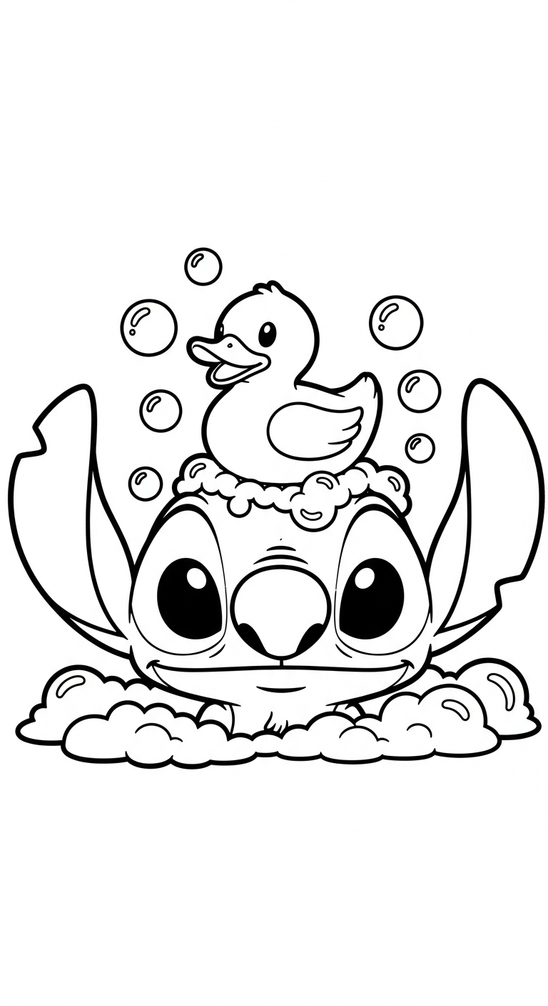 coloriage Stitch updated pour enfant de à imprimer