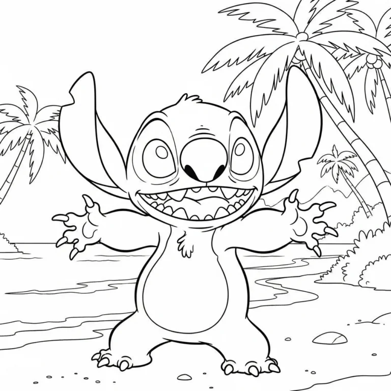 Coloriage Stitch