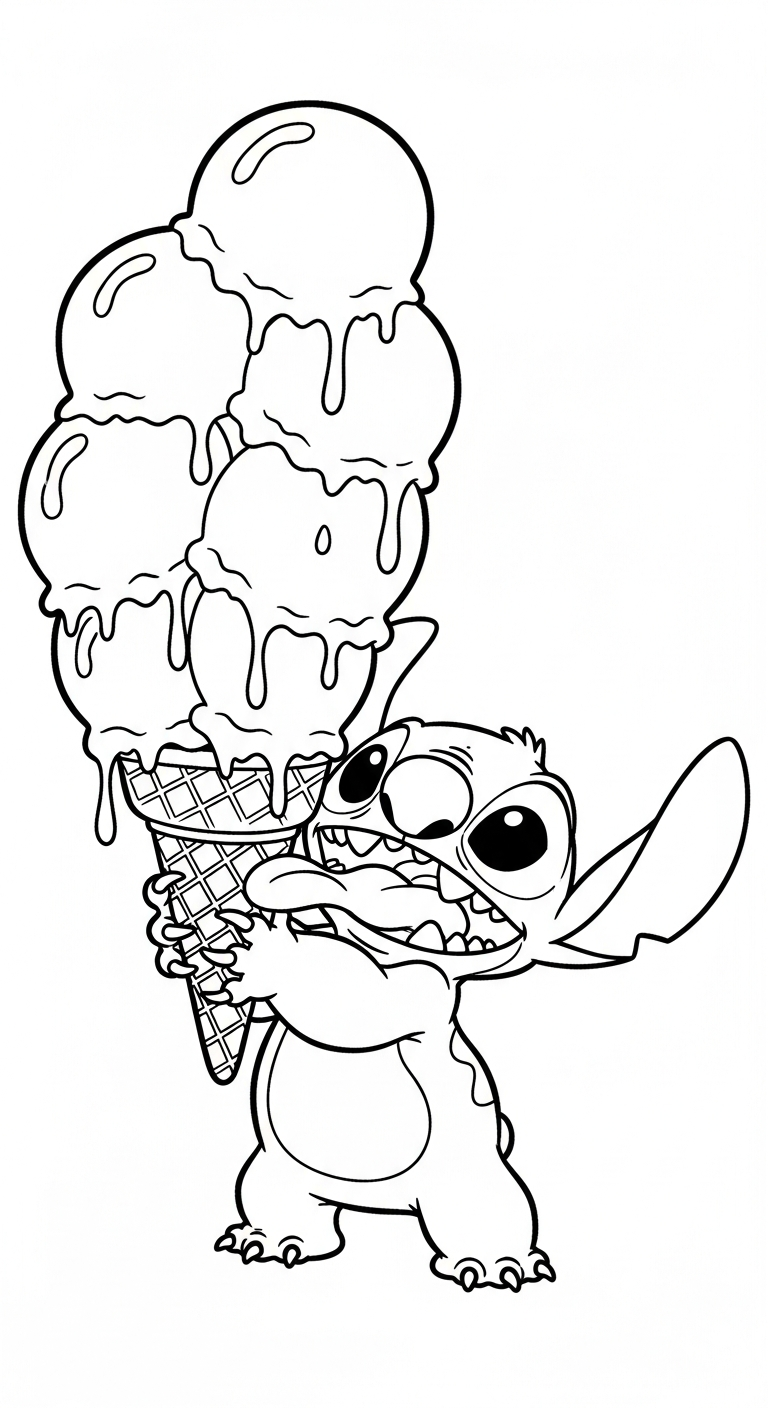 coloriage Stitch updated a colorier en ligne 2