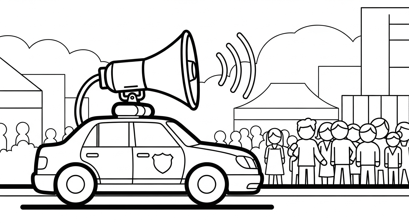 coloriage Voiture de Police et apprentissage