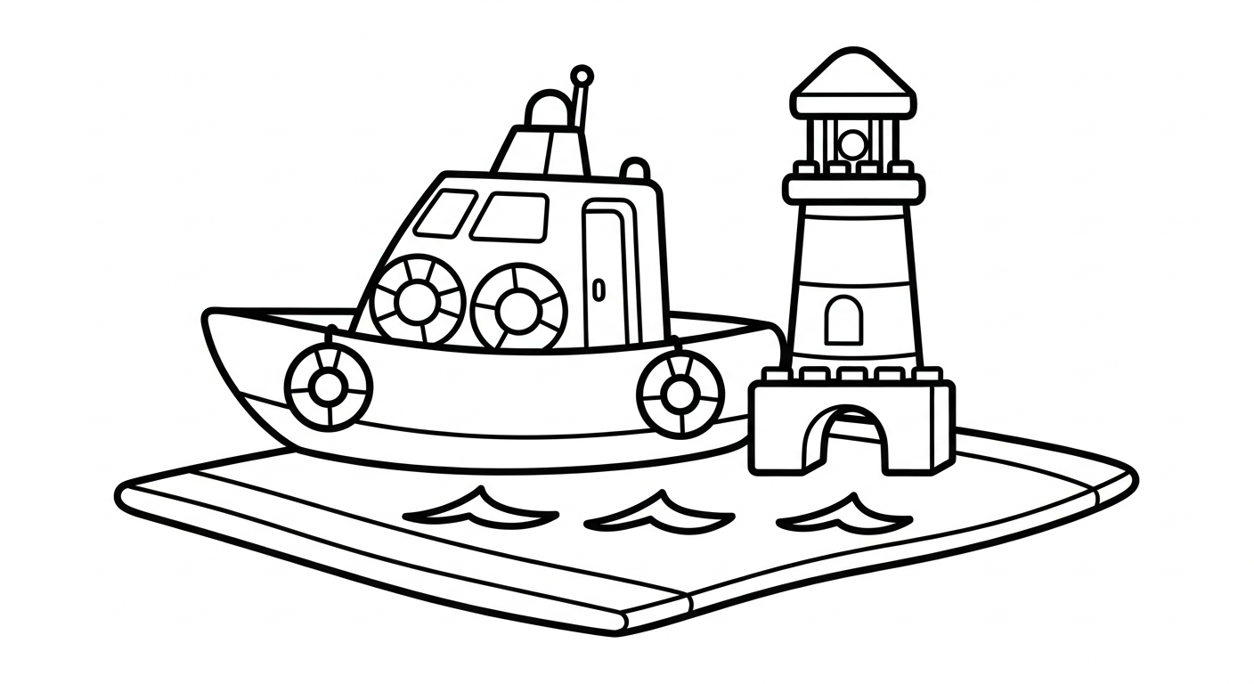 coloriage Voiture de Police pour enfants à imprimer