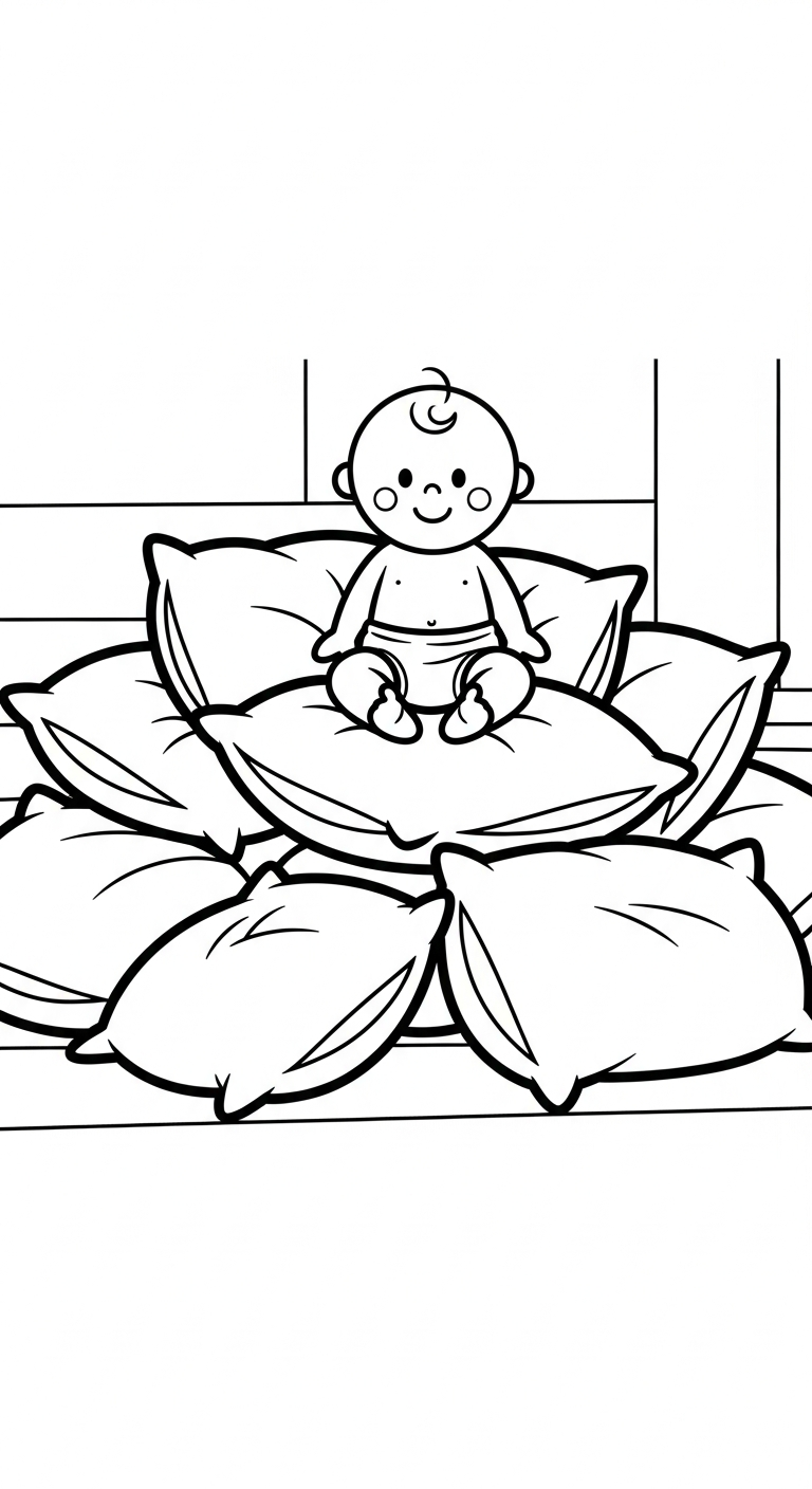 coloriage bébé updated pour enfant de 3 ans