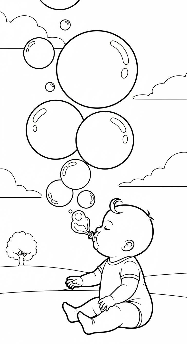 coloriage bébé updated a imprimer