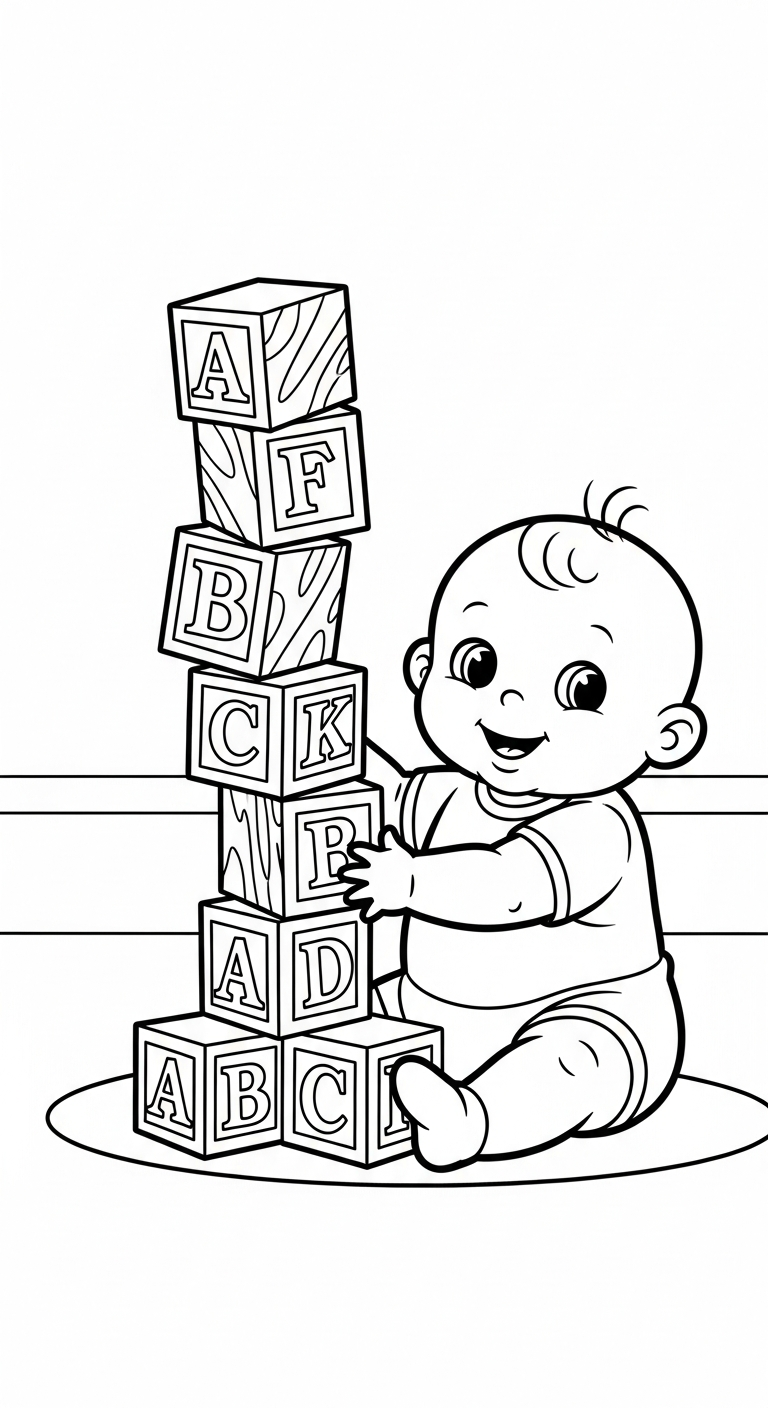 coloriage bébé updated à imprimer gratuitement 1