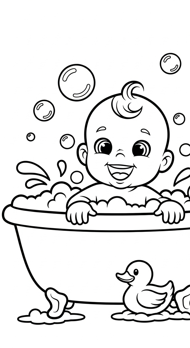 coloriage bébé updated a imprimer pour enfant de 4 ans