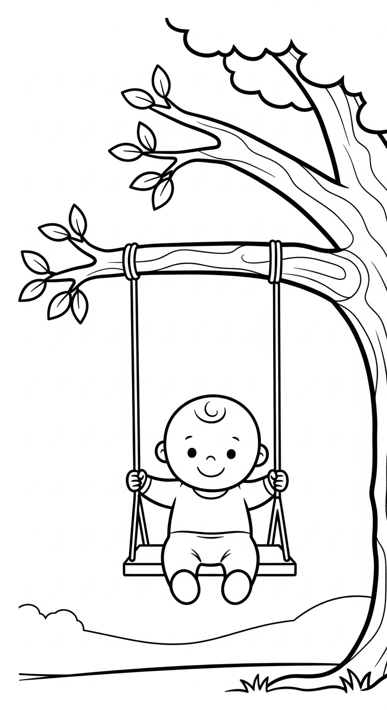 coloriage bébé updated pour enfants à imprimer
