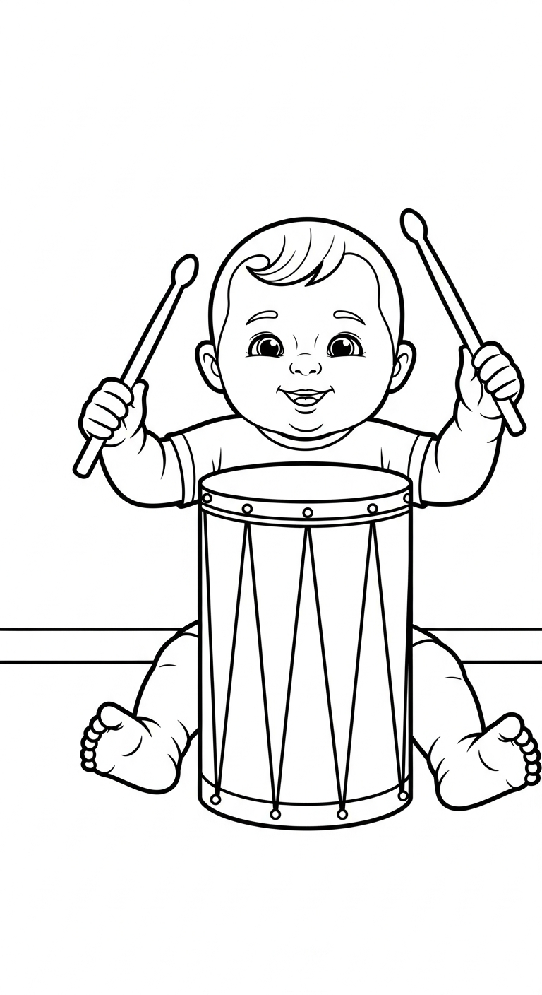coloriage bébé updated à imprimer pdf gratuit