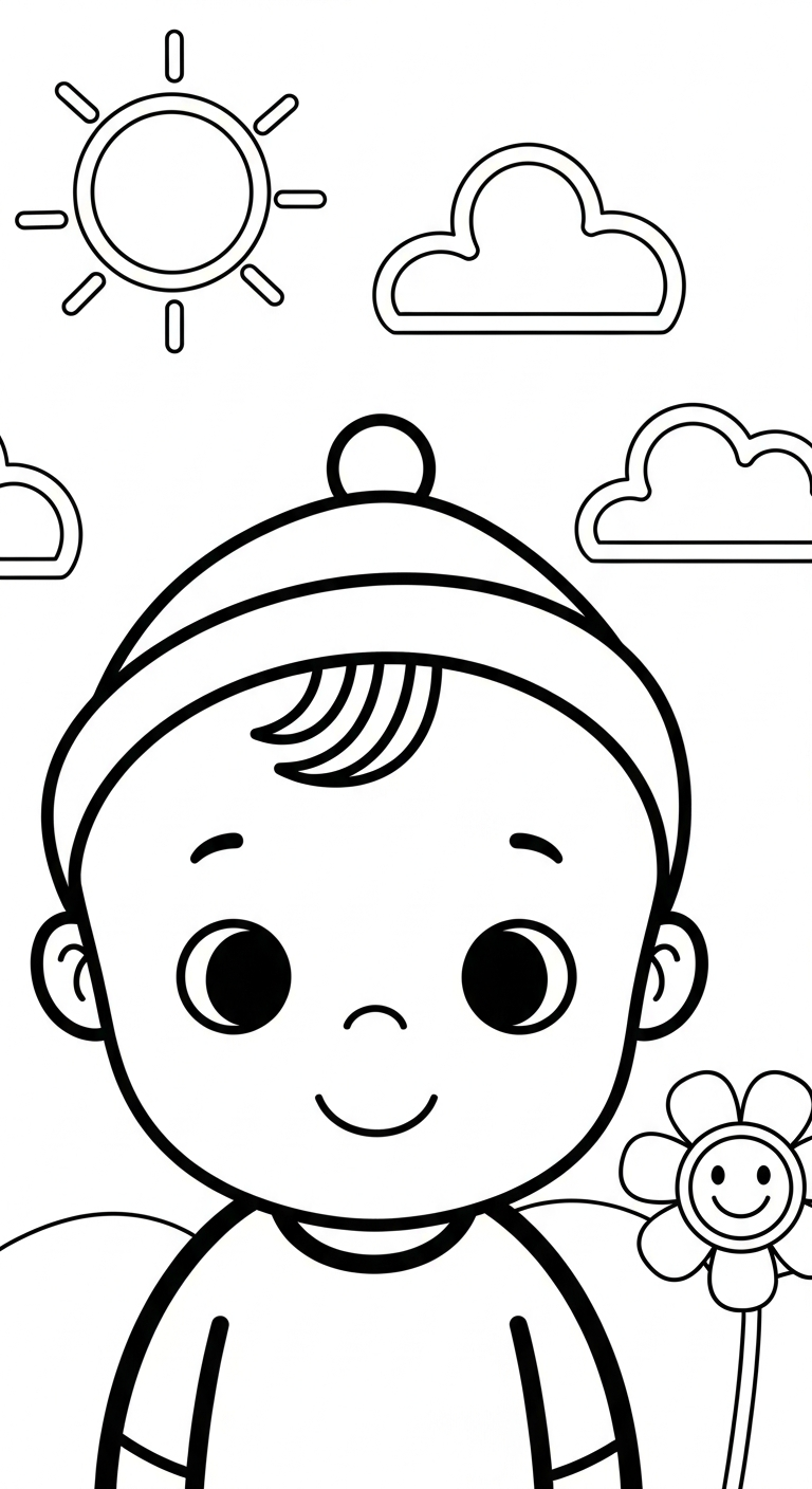 coloriage bébé updated educatif pour enfant