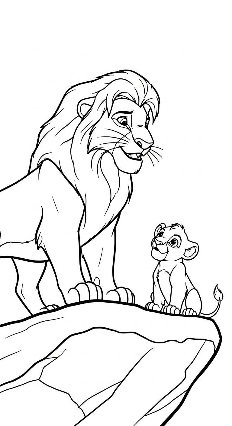 coloriage lion updated educatif pour enfant