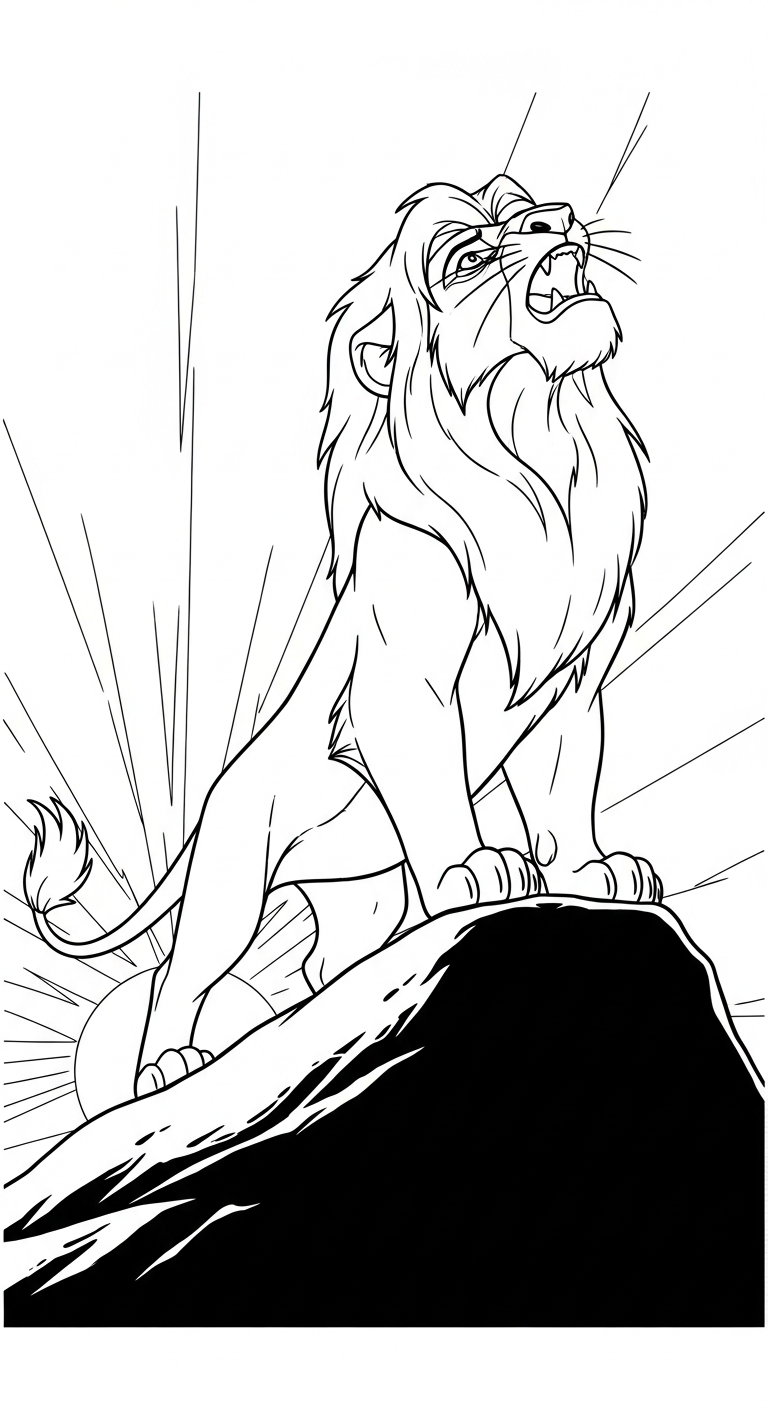 a imprimer coloriage lion updated gratuit