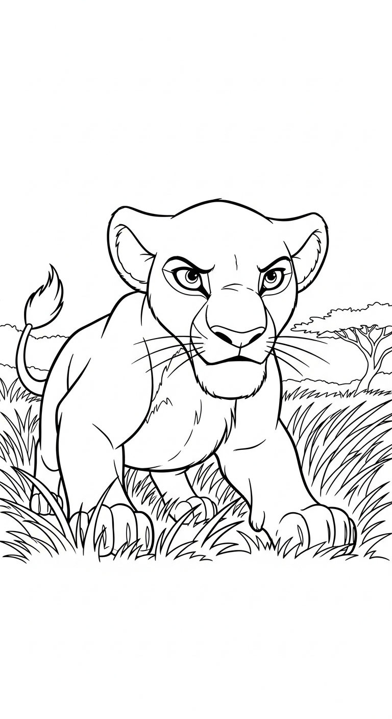 coloriage lion updated à imprimer pour enfant de 9 ans