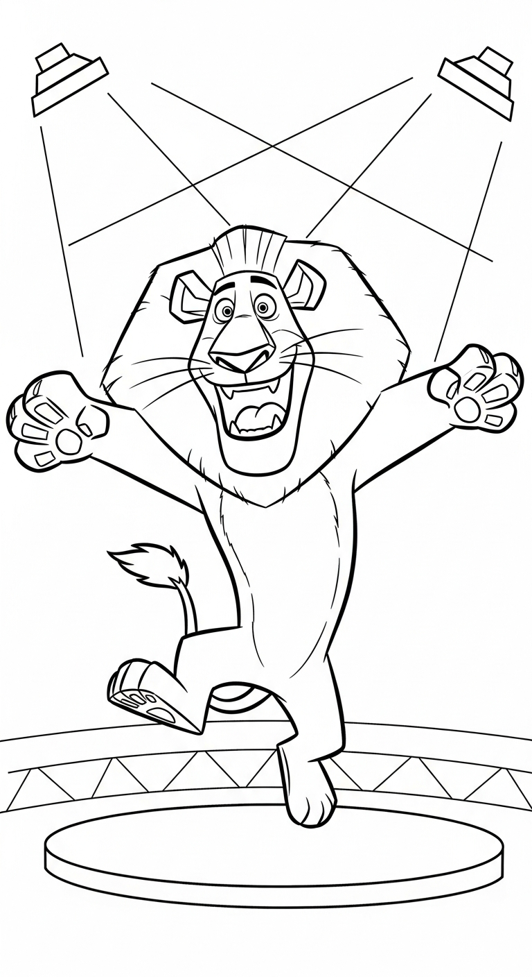 coloriage lion updated pour enfant
