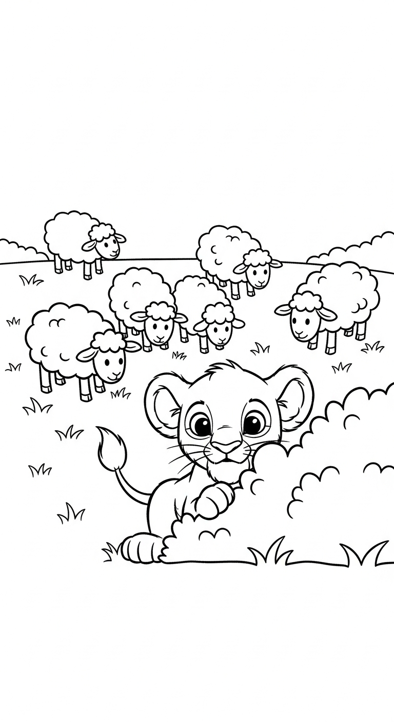 coloriage lion updated pour enfant de 3 ans