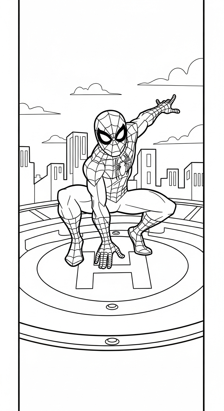 coloriage spiderman updated en ligne pour enfant