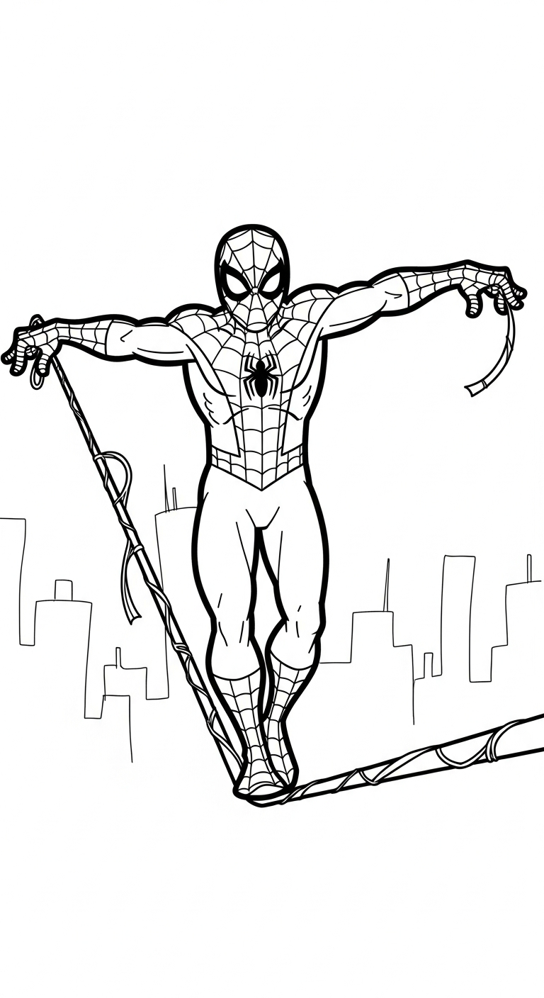 coloriage spiderman updated gratuit à imprimer